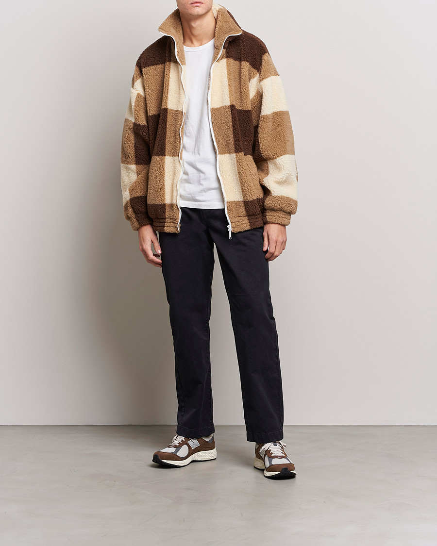 Mies | Takit | Drôle de Monsieur | Teddy Fleece Jacket Brown/Beige