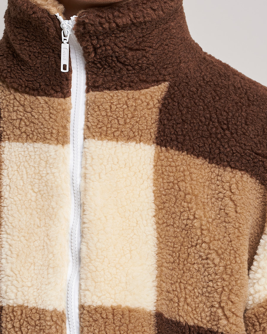 Mies | Takit | Drôle de Monsieur | Teddy Fleece Jacket Brown/Beige