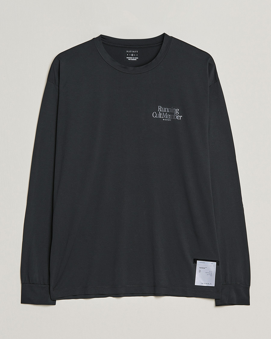 Miehet |  | Satisfy | AuraLite Long Sleeve T-Shirt Black
