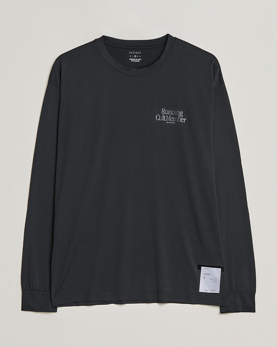 Mies | T-paidat | Satisfy | AuraLite Long Sleeve T-Shirt Black