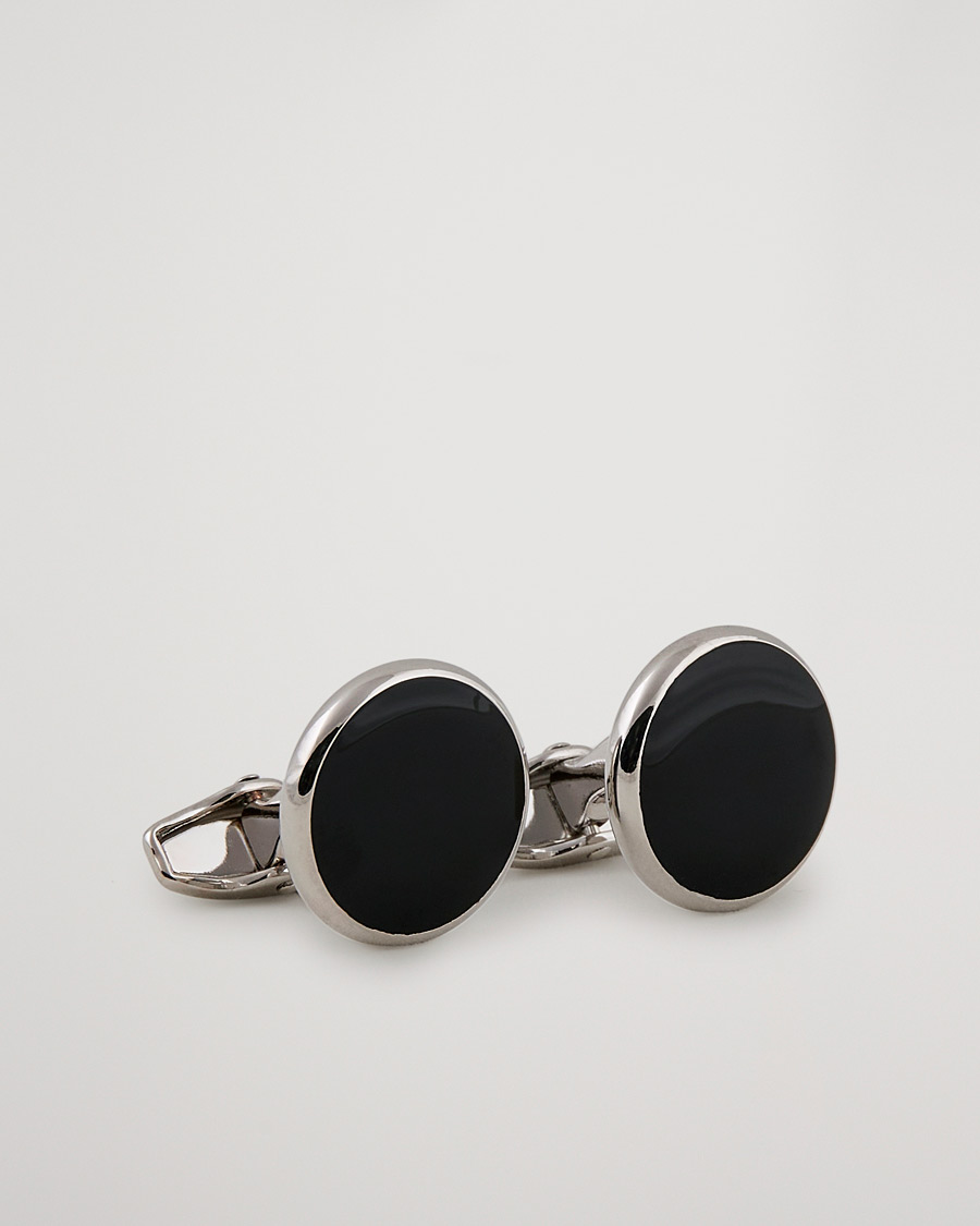 Mies | Kalvosinnapit | Amanda Christensen | Cufflink & Shirt Studs Set Black/Silver