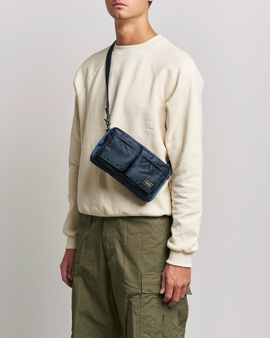 Mies | Olkalaukut | Porter-Yoshida & Co. | Tanker Small Shoulder Bag Iron Blue