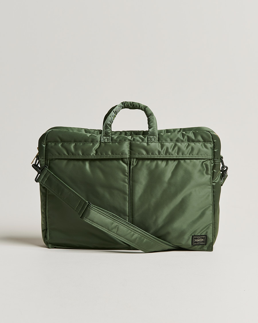 Mies | Porter-Yoshida & Co. Tanker 2Way Briefcase Sage Green | Porter-Yoshida & Co. | Tanker 2Way Briefcase Sage Green