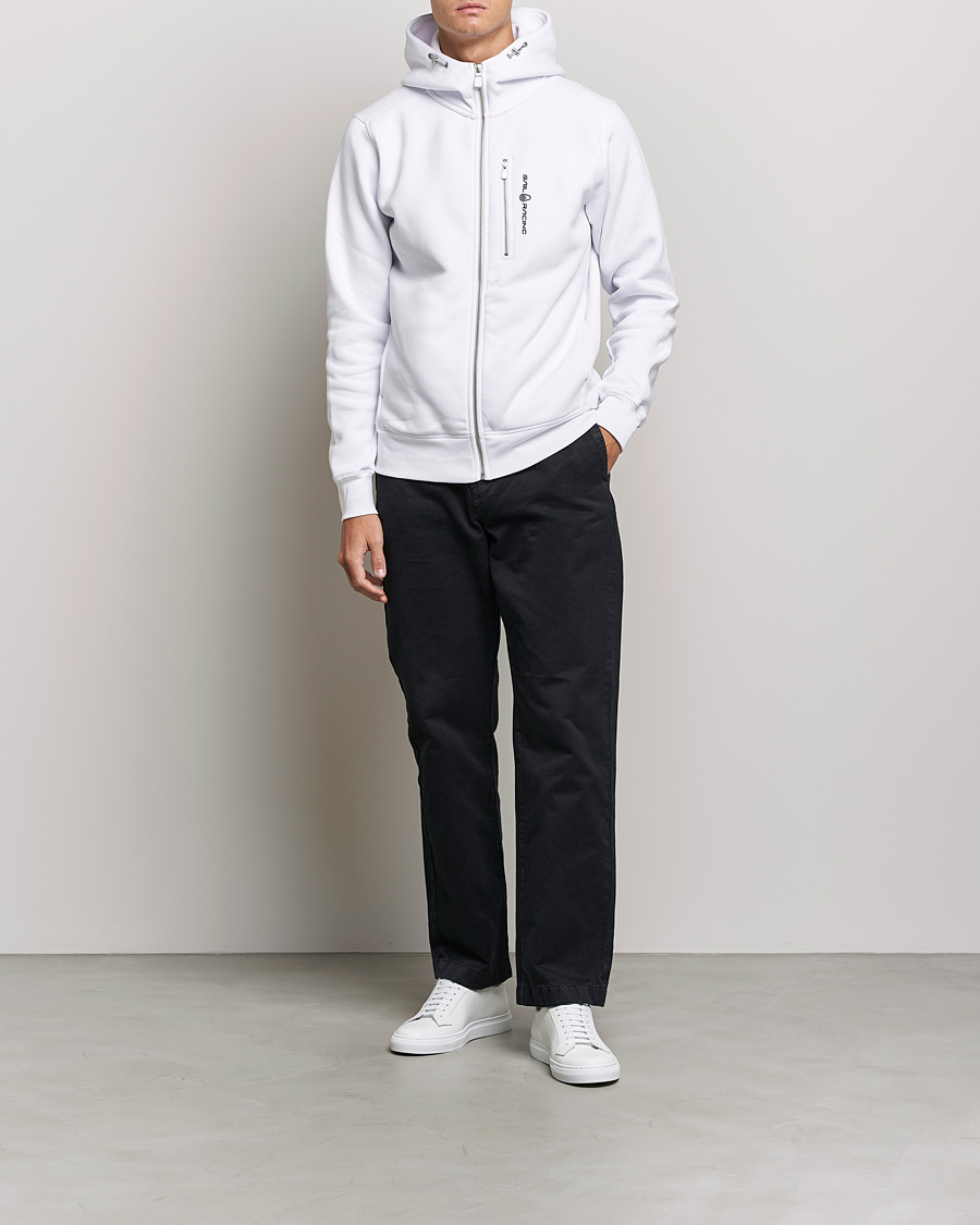 Mies | Puserot | Sail Racing | Bowman Full Zip Hoodie White