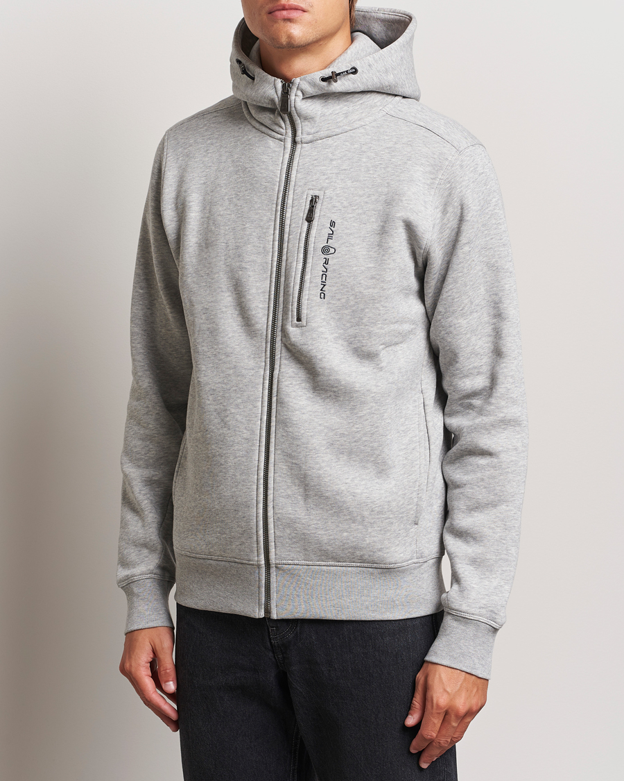 Mies | Puserot | Sail Racing | Bowman Full Zip Hoodie Grey Melange