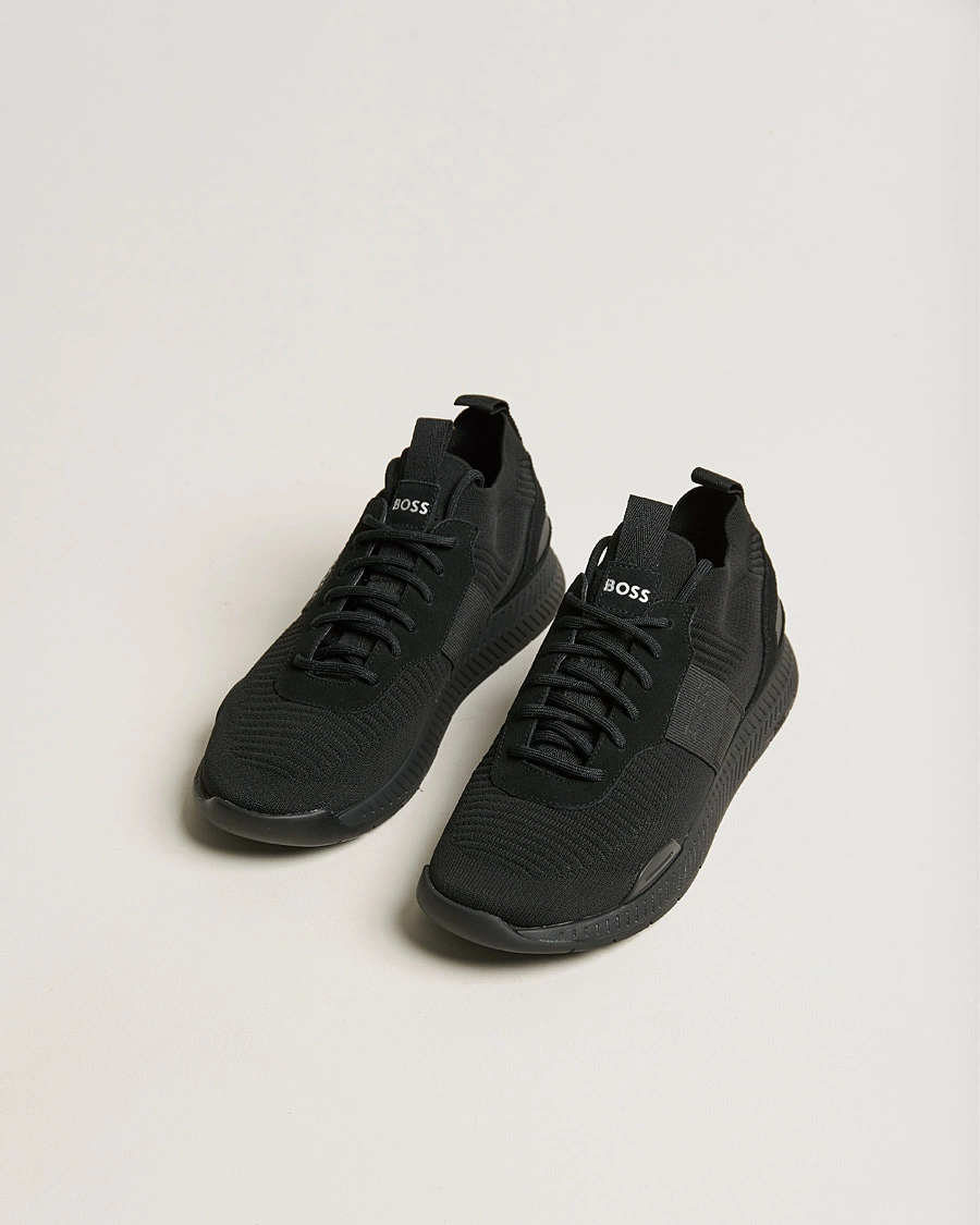 Mies | Citylenkkarit | BOSS | Titanium Running Sneaker Black