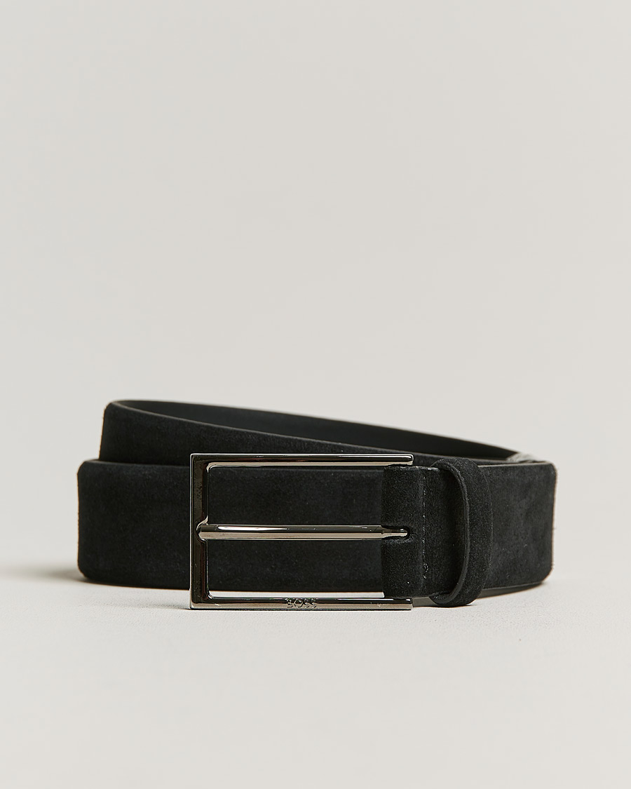 Mies | Calindo Suede Belt Black | BOSS BLACK | Calindo Suede Belt Black
