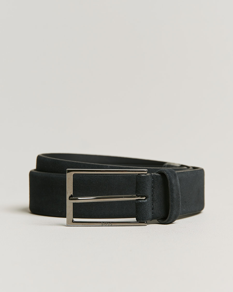 Mies | Calindo Suede Belt Dark Blue | BOSS BLACK | Calindo Suede Belt Dark Blue
