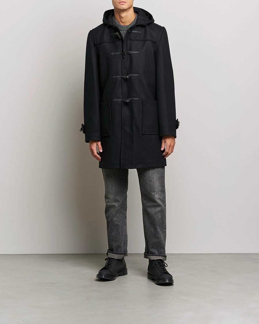 Mies | Takit | Gloverall | Cashmere Blend Duffle Coat Black
