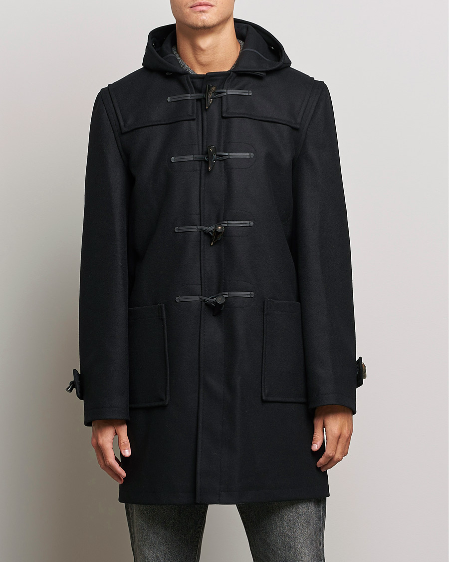 Mies | Takit | Gloverall | Cashmere Blend Duffle Coat Black