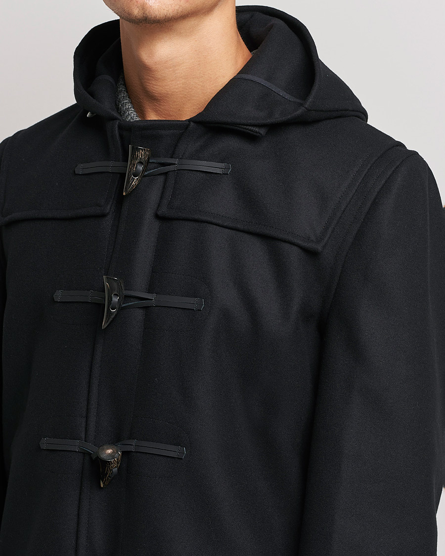 Mies | Takit | Gloverall | Cashmere Blend Duffle Coat Black