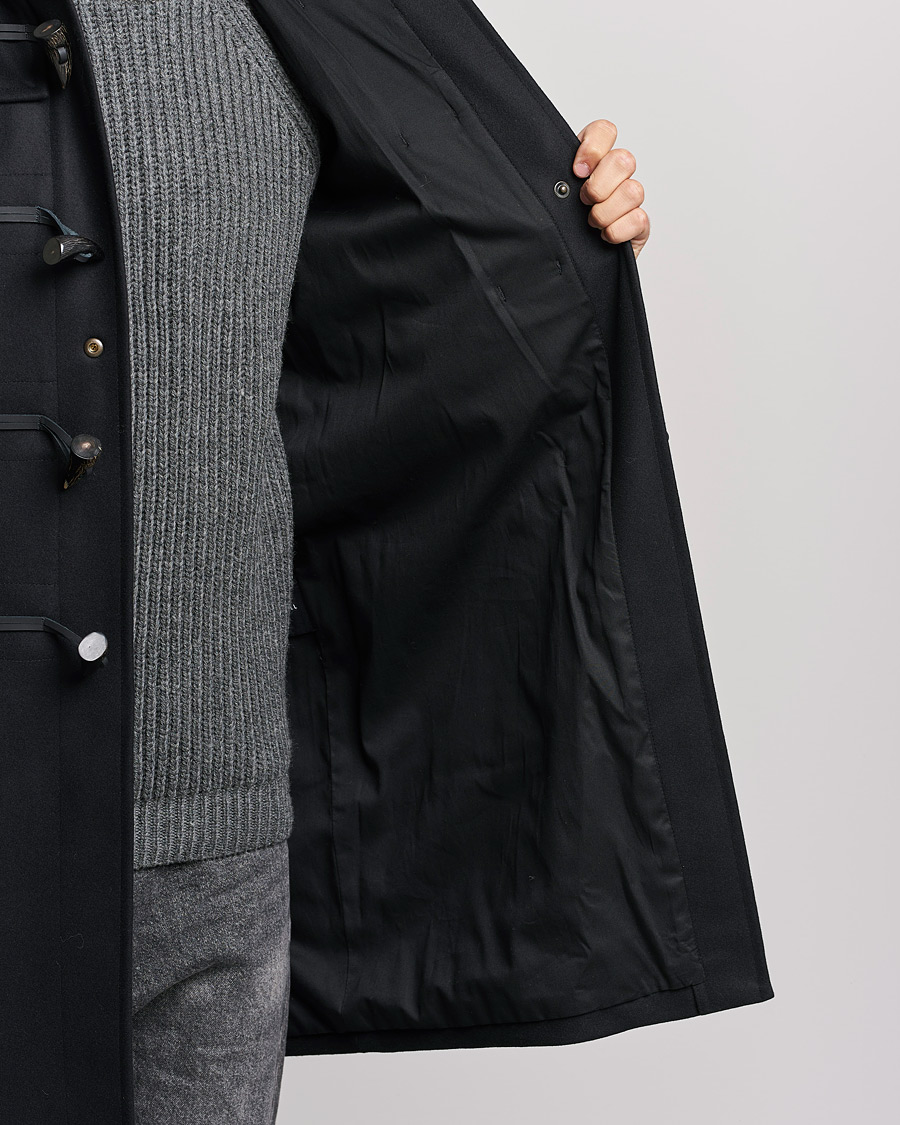 Mies | Takit | Gloverall | Cashmere Blend Duffle Coat Black