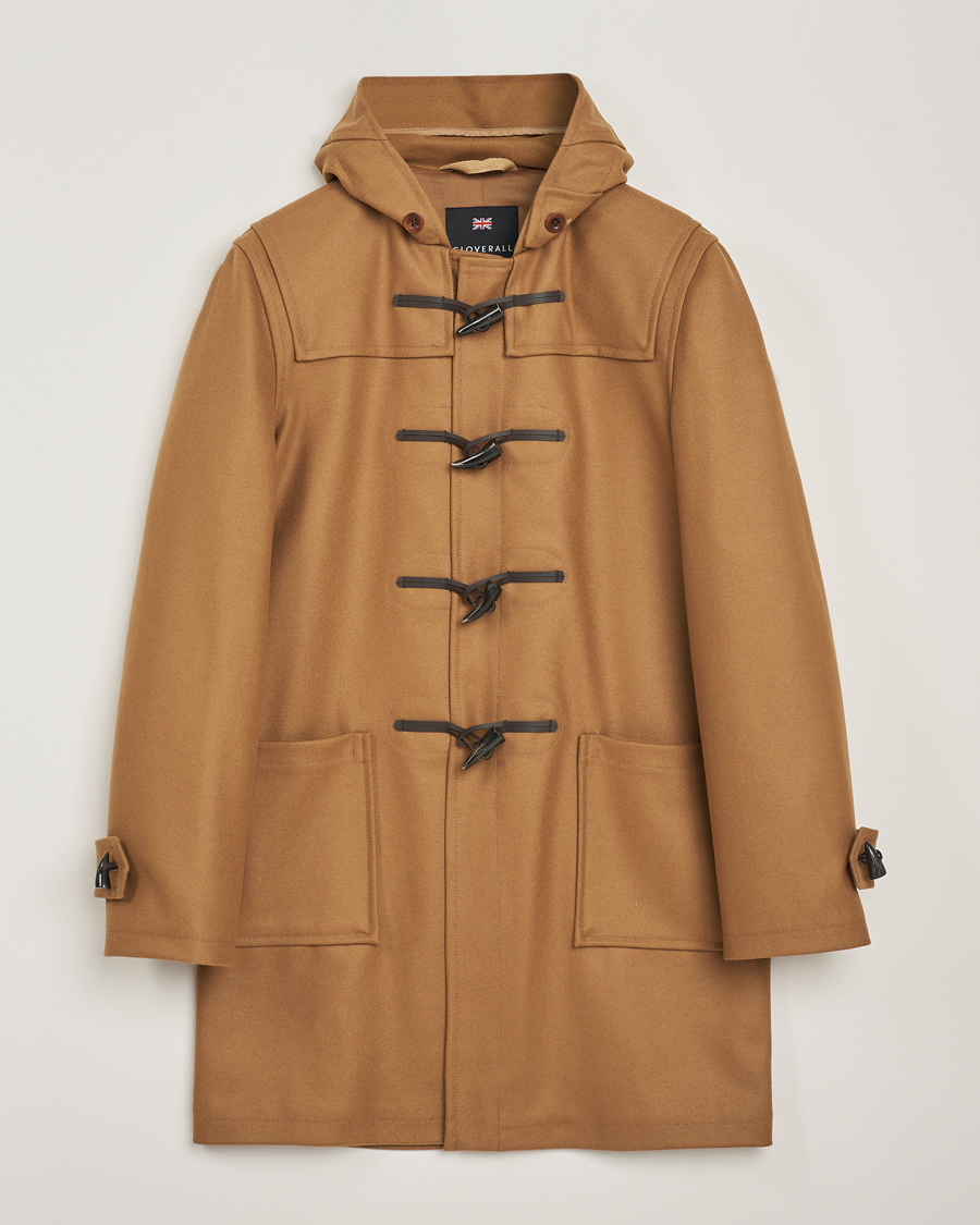 Miehet | Best of British | Gloverall | Cashmere Blend Duffle Coat Camel