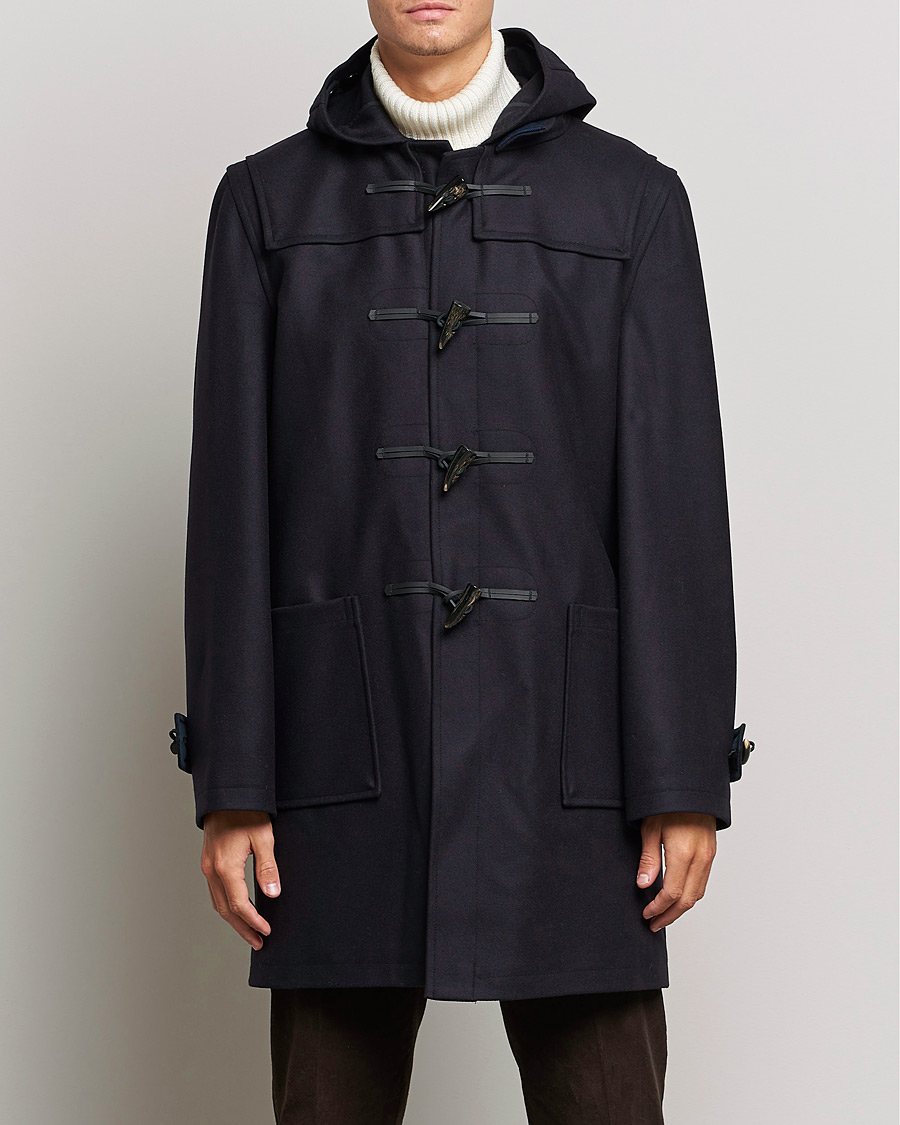 Mies | Muodolliset takit | Gloverall | Cashmere Blend Duffle Coat Navy