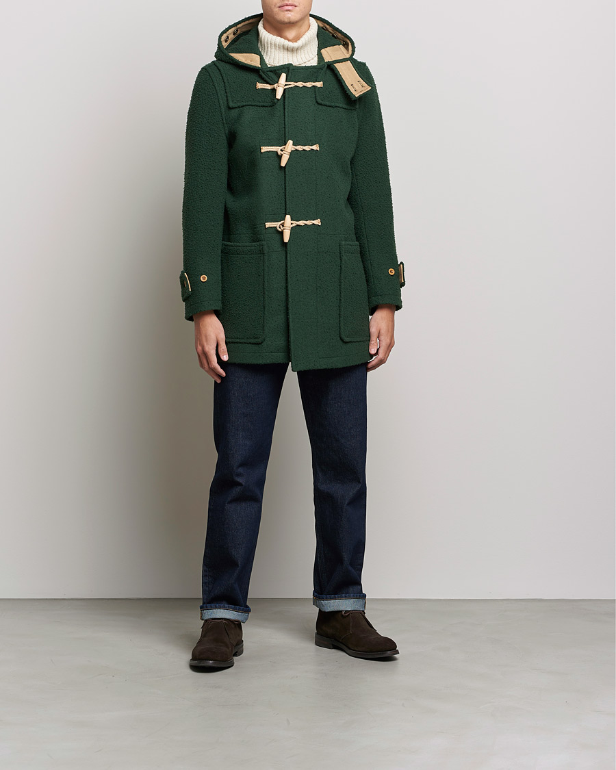 Mies | Takit | Gloverall | Monty Casentino Wool Duffle Coat Moss