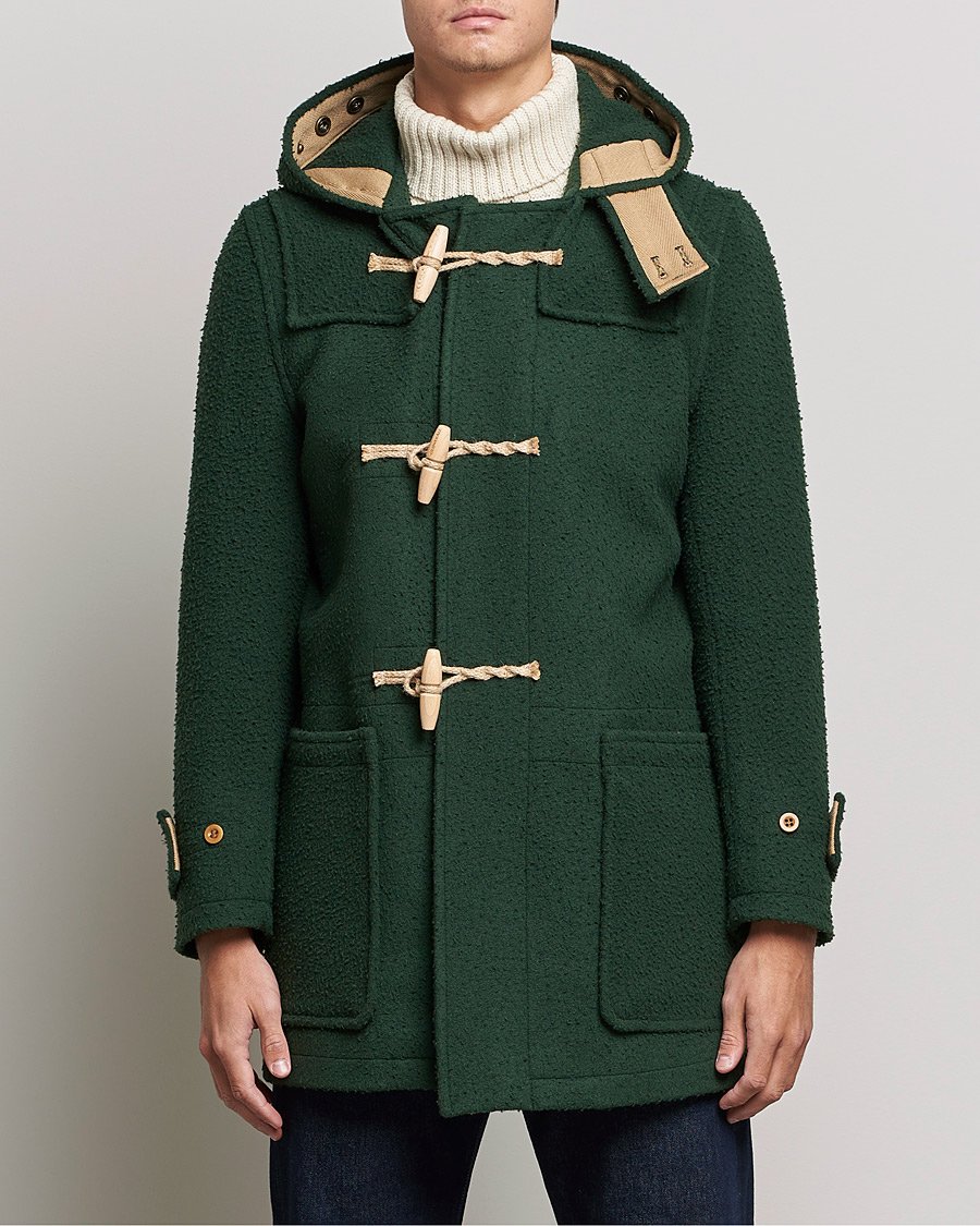 Mies | Takit | Gloverall | Monty Casentino Wool Duffle Coat Moss
