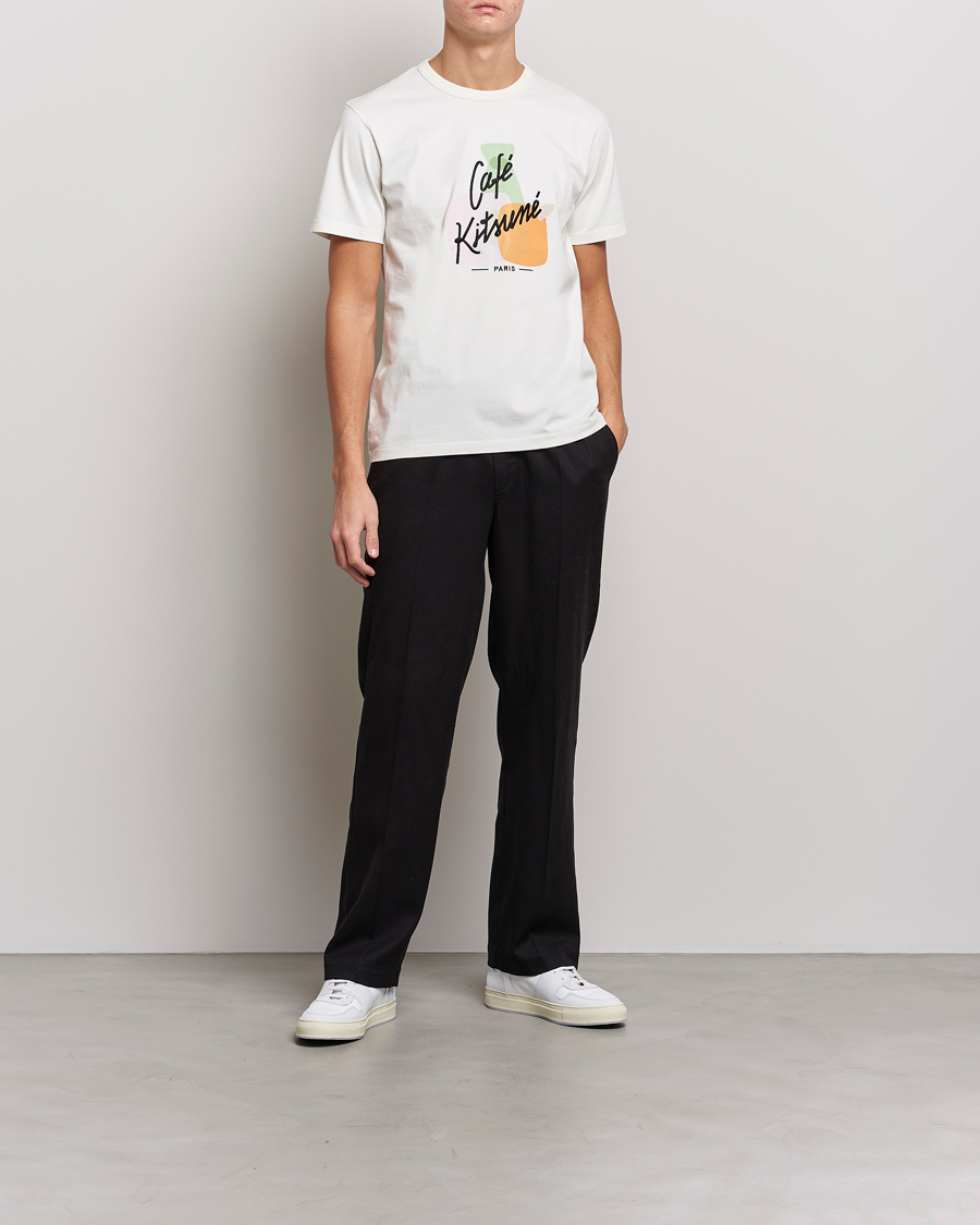 Mies | T-paidat | Café Kitsuné | Crew T-Shirt Coconut Milk