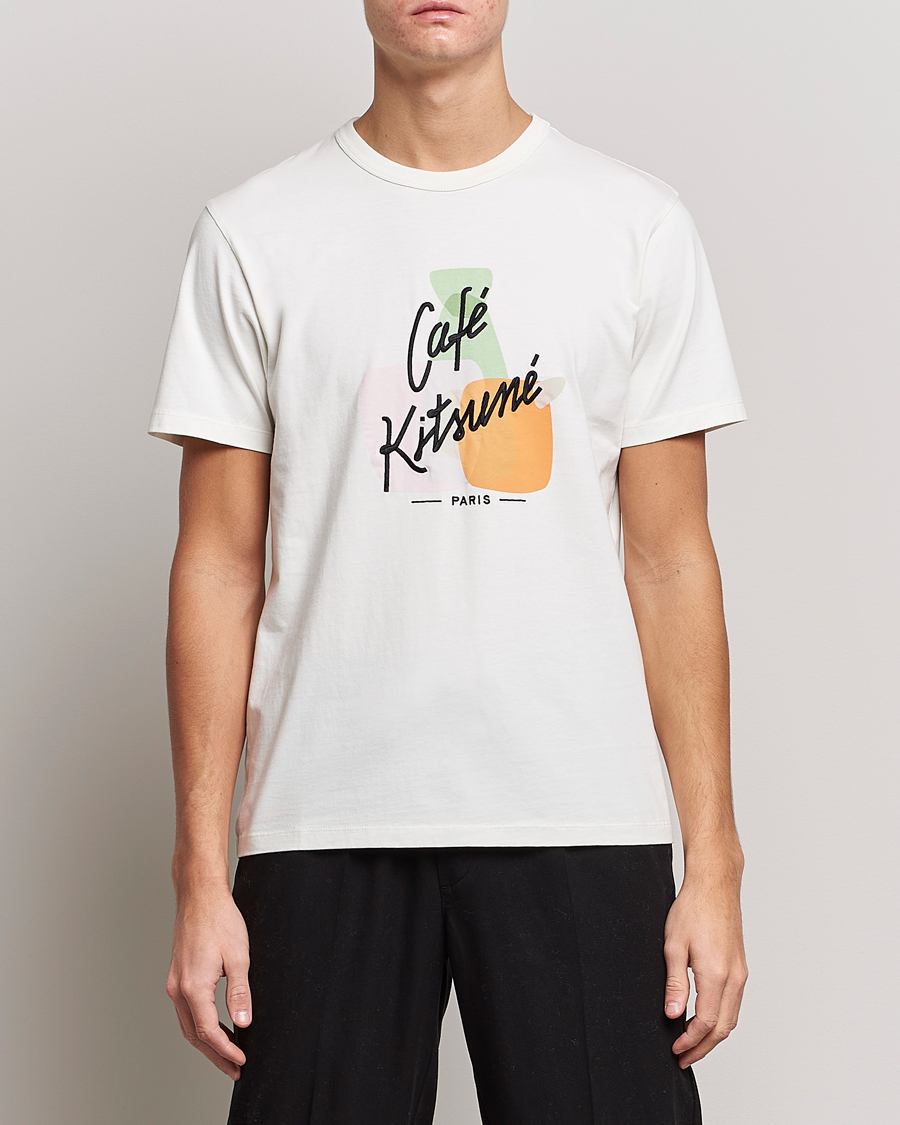 Mies | T-paidat | Café Kitsuné | Crew T-Shirt Coconut Milk
