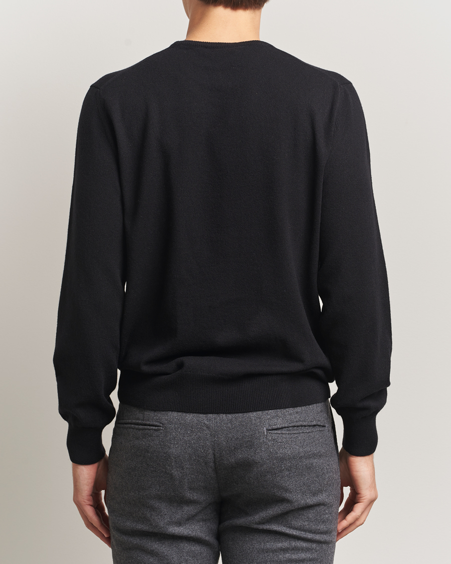 Mies | Puserot | Piacenza Cashmere | Cashmere Crew Neck Sweater Black