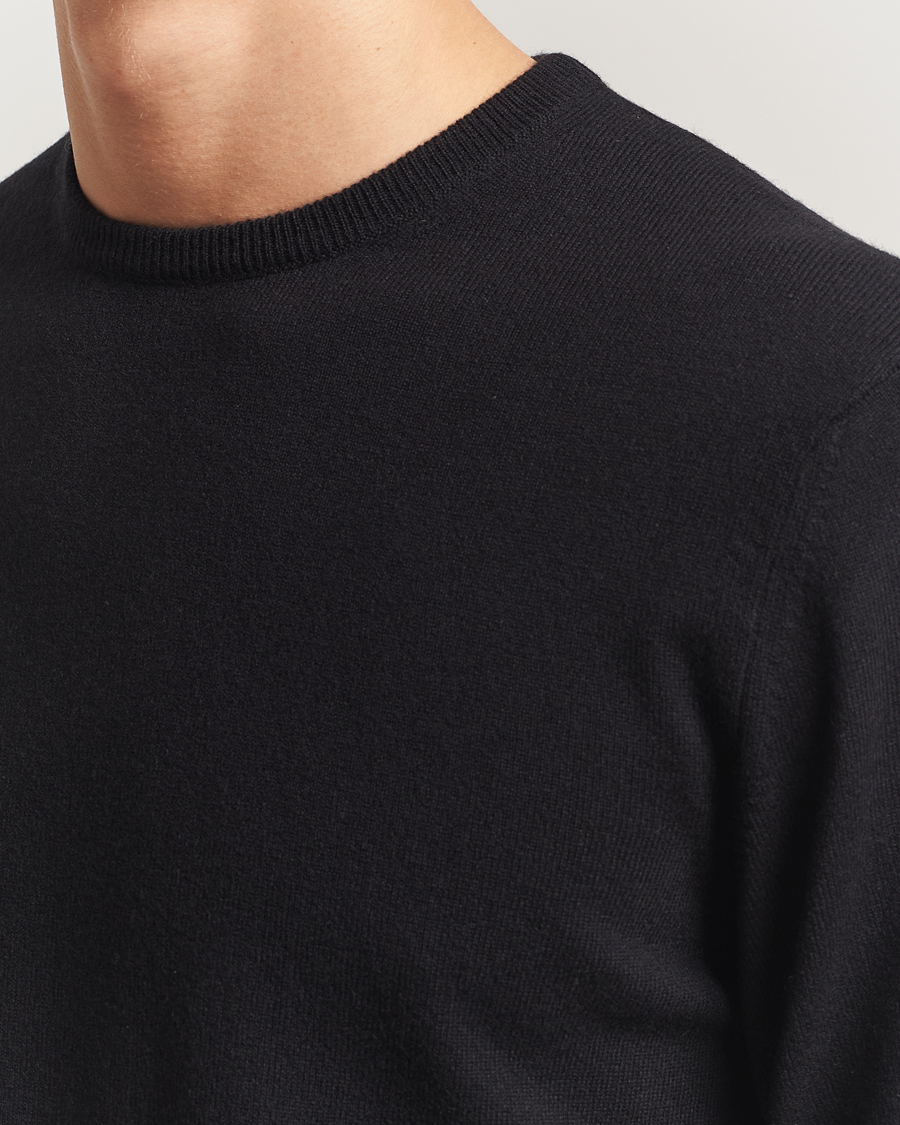 Mies | Puserot | Piacenza Cashmere | Cashmere Crew Neck Sweater Black