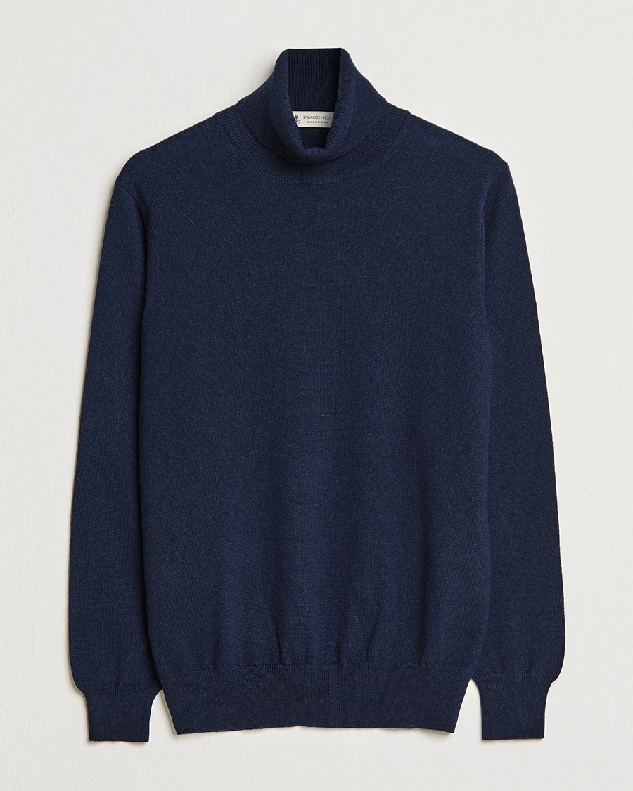 Mies |  | Piacenza Cashmere | Cashmere Rollneck Sweater Navy
