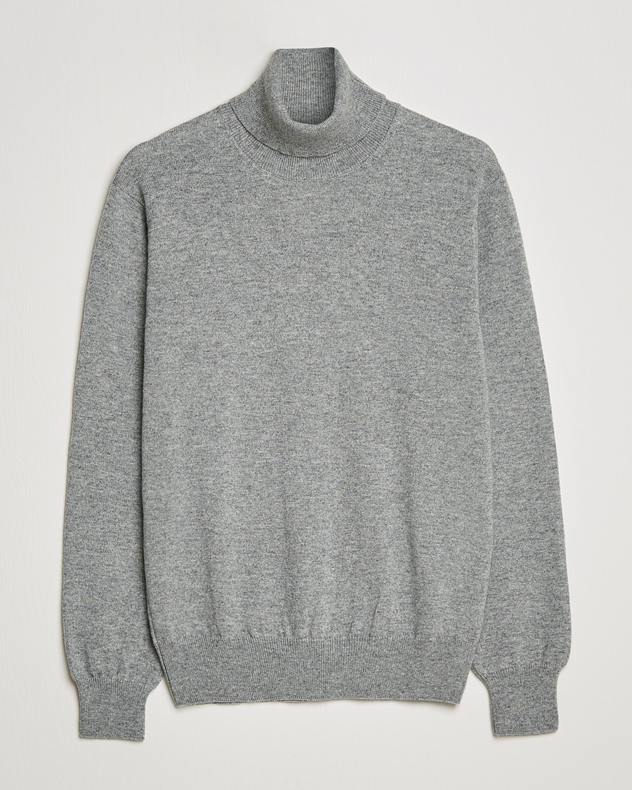 Miehet |  | Piacenza Cashmere | Cashmere Rollneck Sweater Light Grey