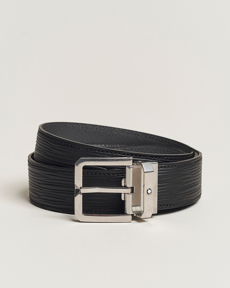 Mies | Vyöt | Montblanc | 35mm Leather Belt Black