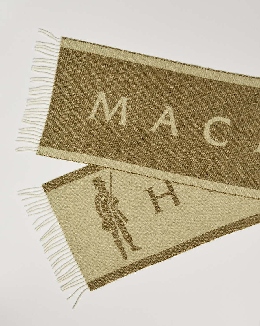 Mies | Best of British | Mackintosh | Edinburg Wool Scarf Green