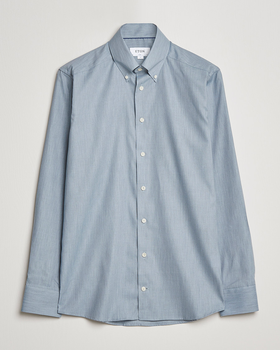 Mies | Kauluspaidat | Eton | Wrinkle Free Button Down Oxford Shirt Light Blue