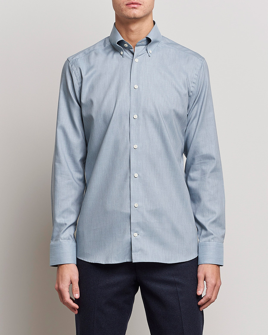 Mies | Kauluspaidat | Eton | Wrinkle Free Button Down Oxford Shirt Light Blue