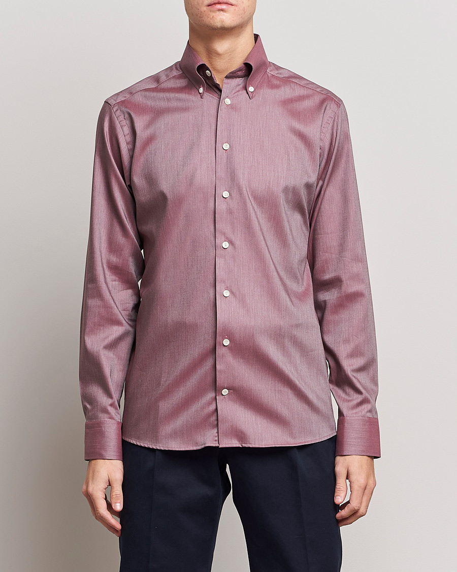 Mies | Rennot paidat | Eton | Wrinkle Free Button Down Oxford Shirt Red 