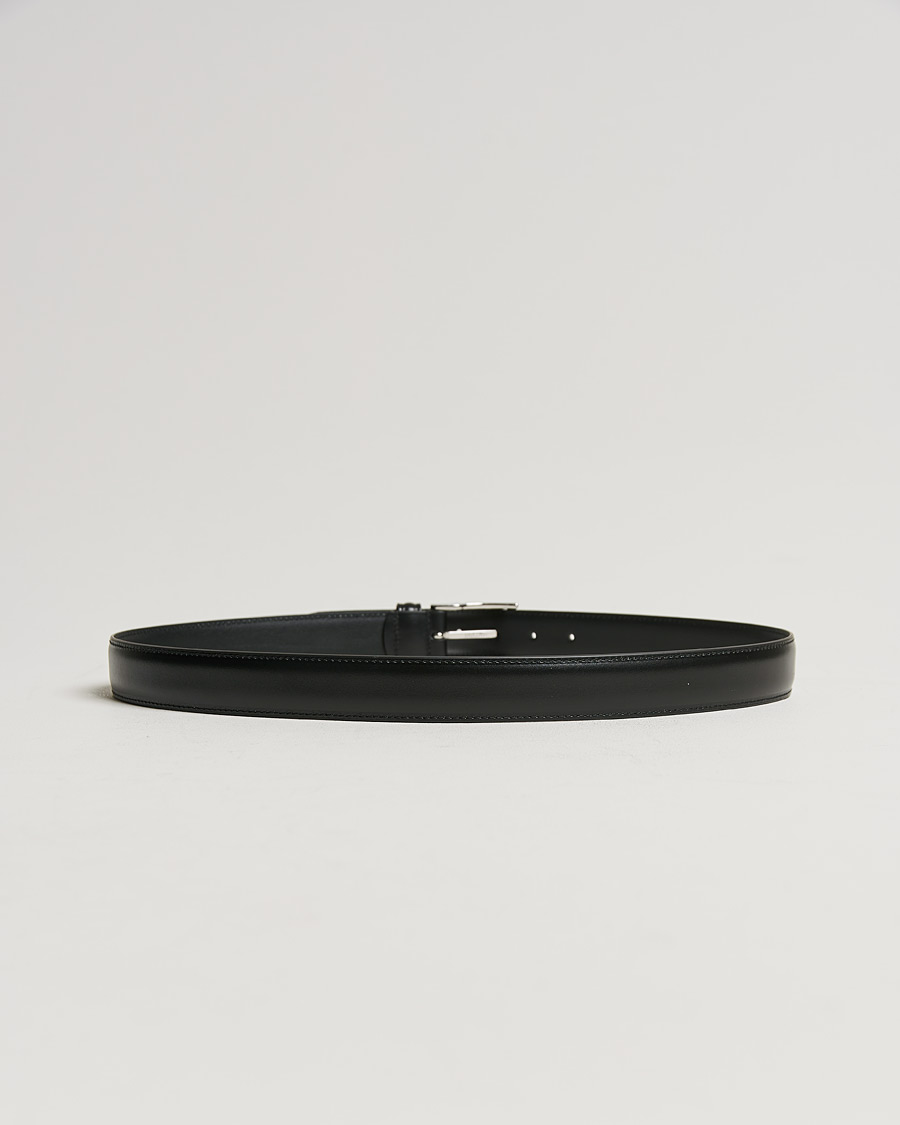 Mies | Vyöt | Anderson's | Leather Suit Belt 3 cm Black