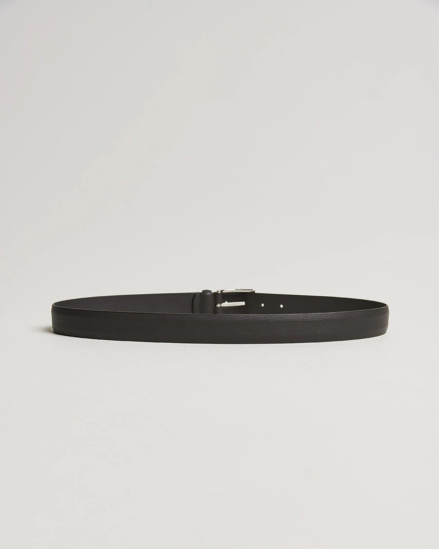 Mies |  | Anderson's | Double Nappa Calf 3 cm Belt Dark Brown