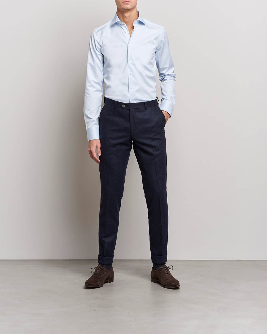 Mies | Kauluspaidat | Stenströms | Superslim Plain Shirt Blue