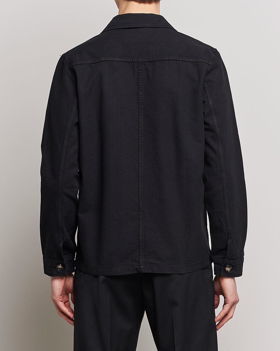 Mies | Kauluspaidat | A Day's March | Original Herringbone Overshirt Black