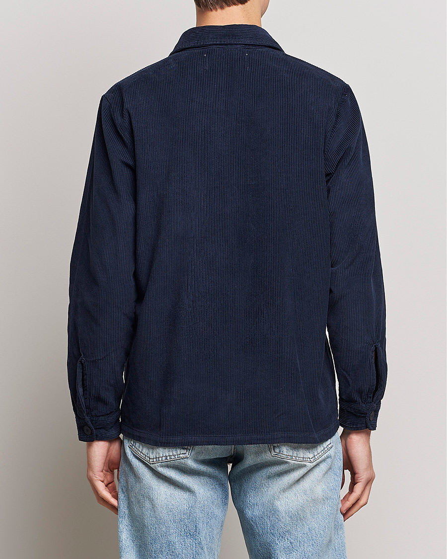 Mies | Kauluspaidat | A Day's March | Carey Cord Overshirts Navy