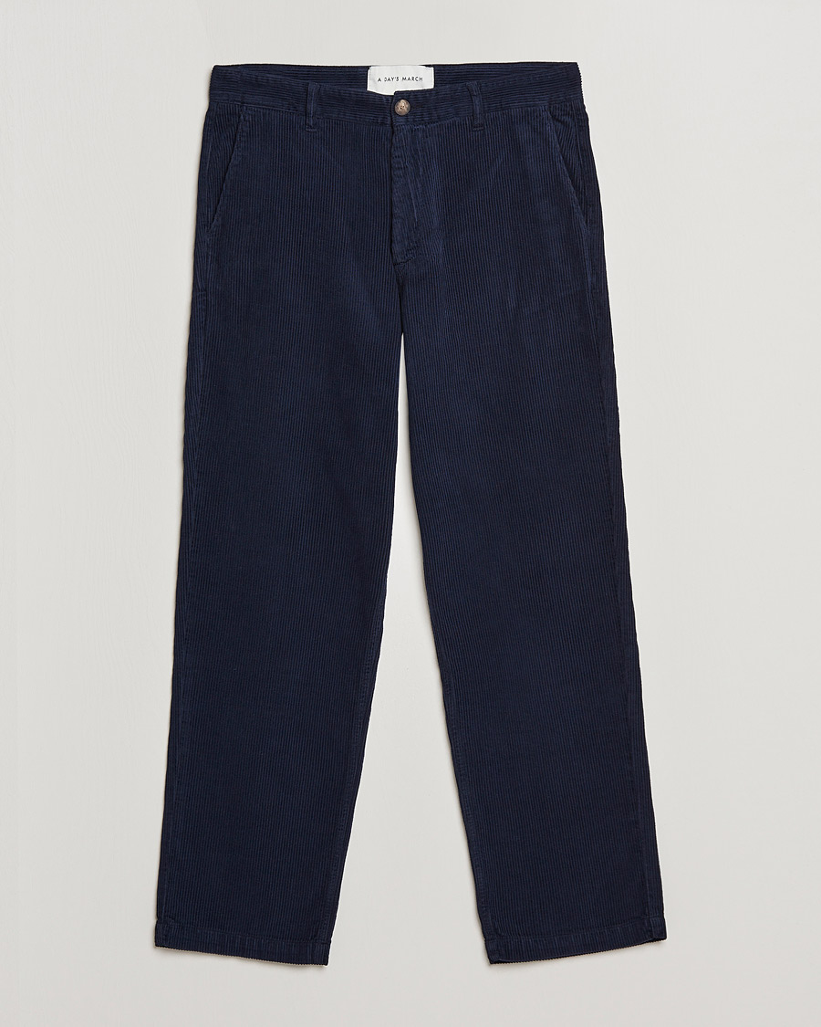 Mies | Housut | A Day's March | Redwood Cord Trousers Navy