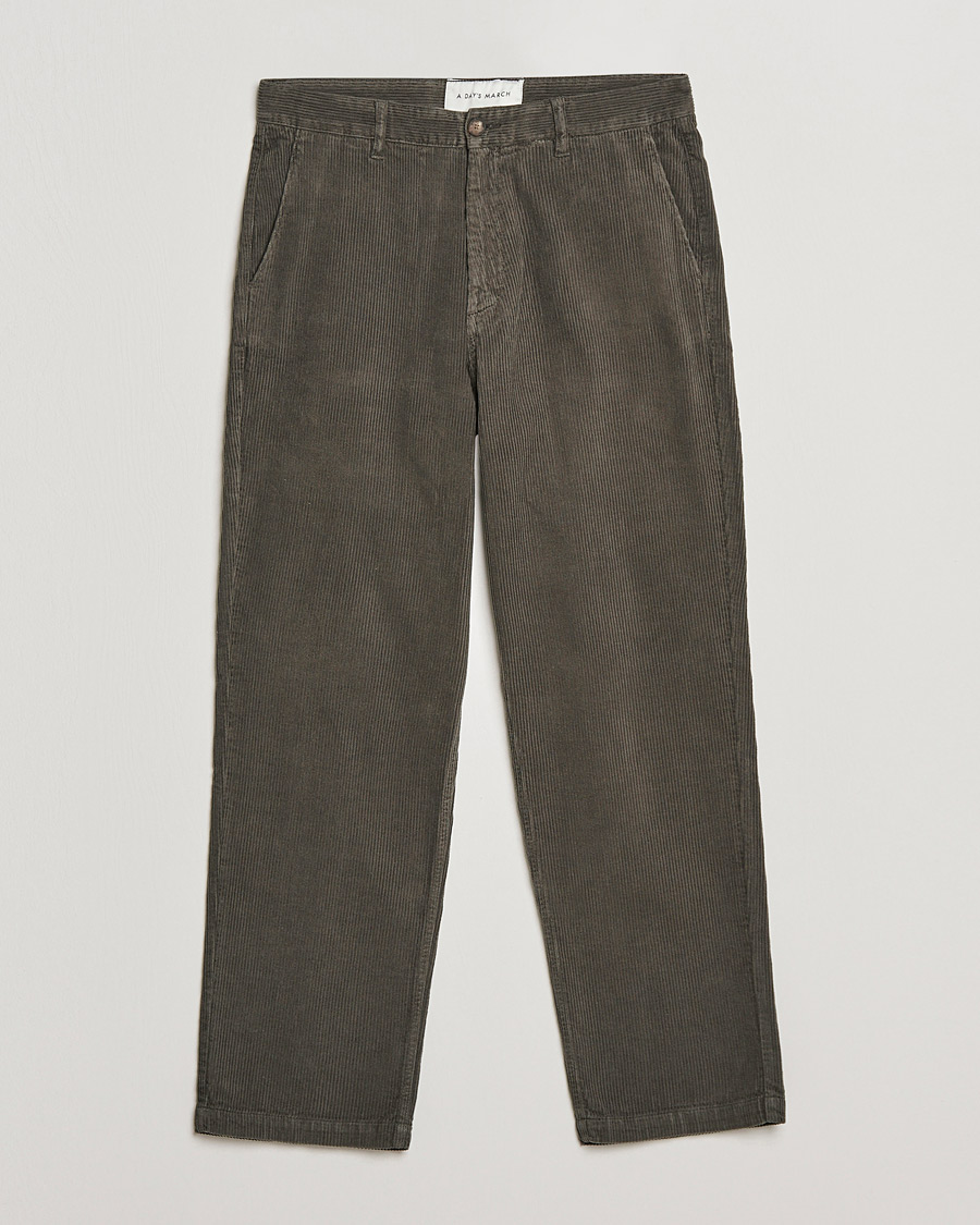 Mies | Housut | A Day's March | Redwood Corduroy Trousers Olive