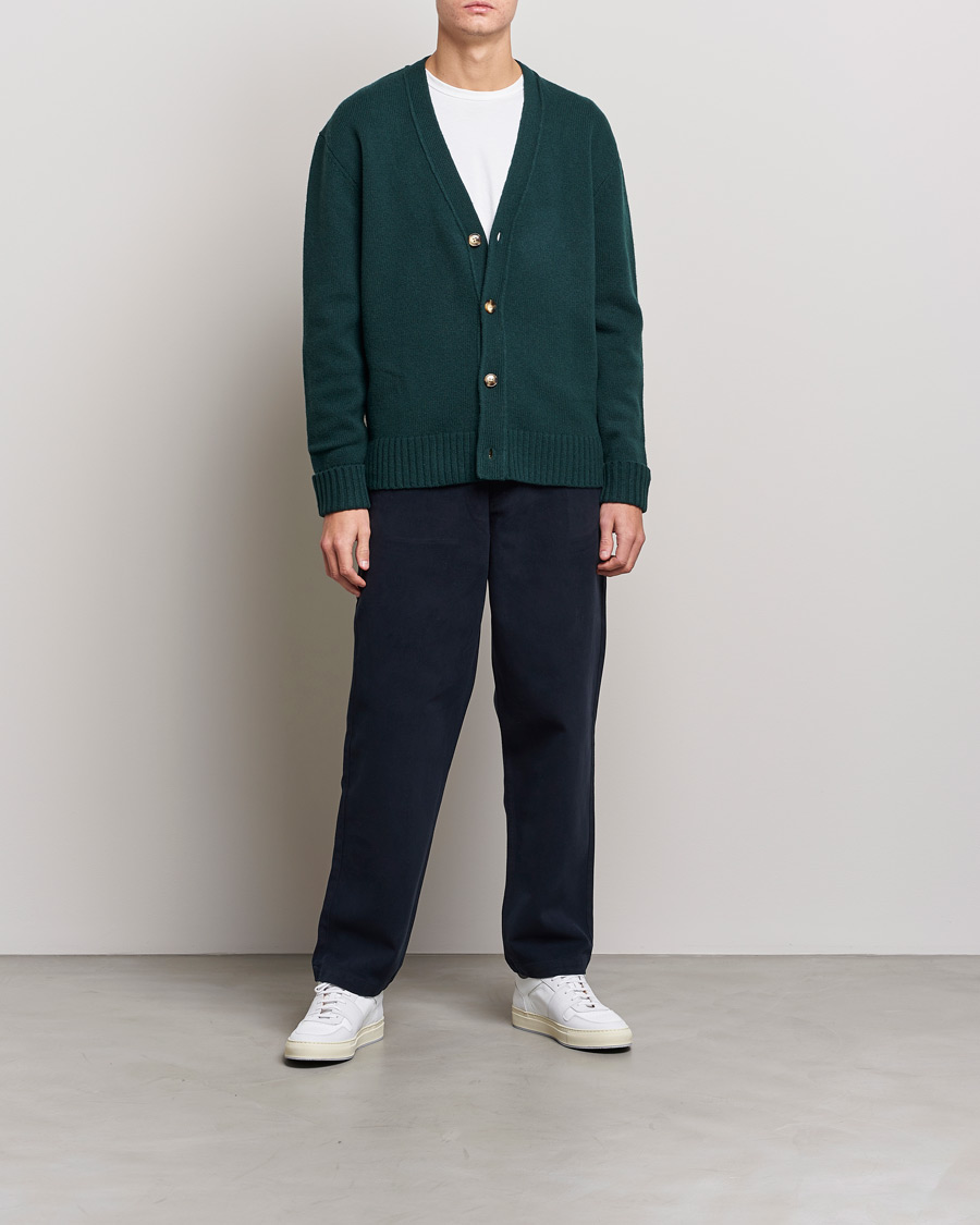 Mies | Housut | A Day's March | Redwood Cotton/Tencel Trousers Navy