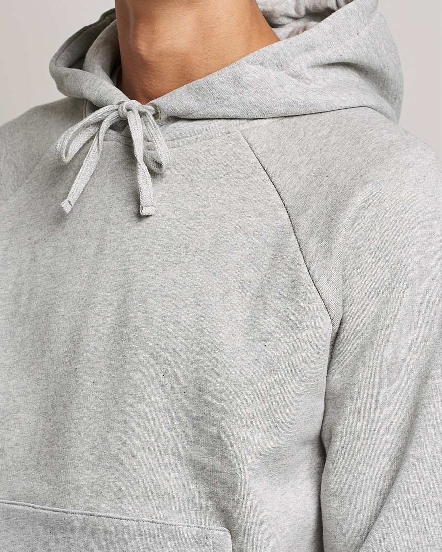 Mies | Puserot | A Day's March | Lafayette Organic Cotton Hoodie Grey Melange