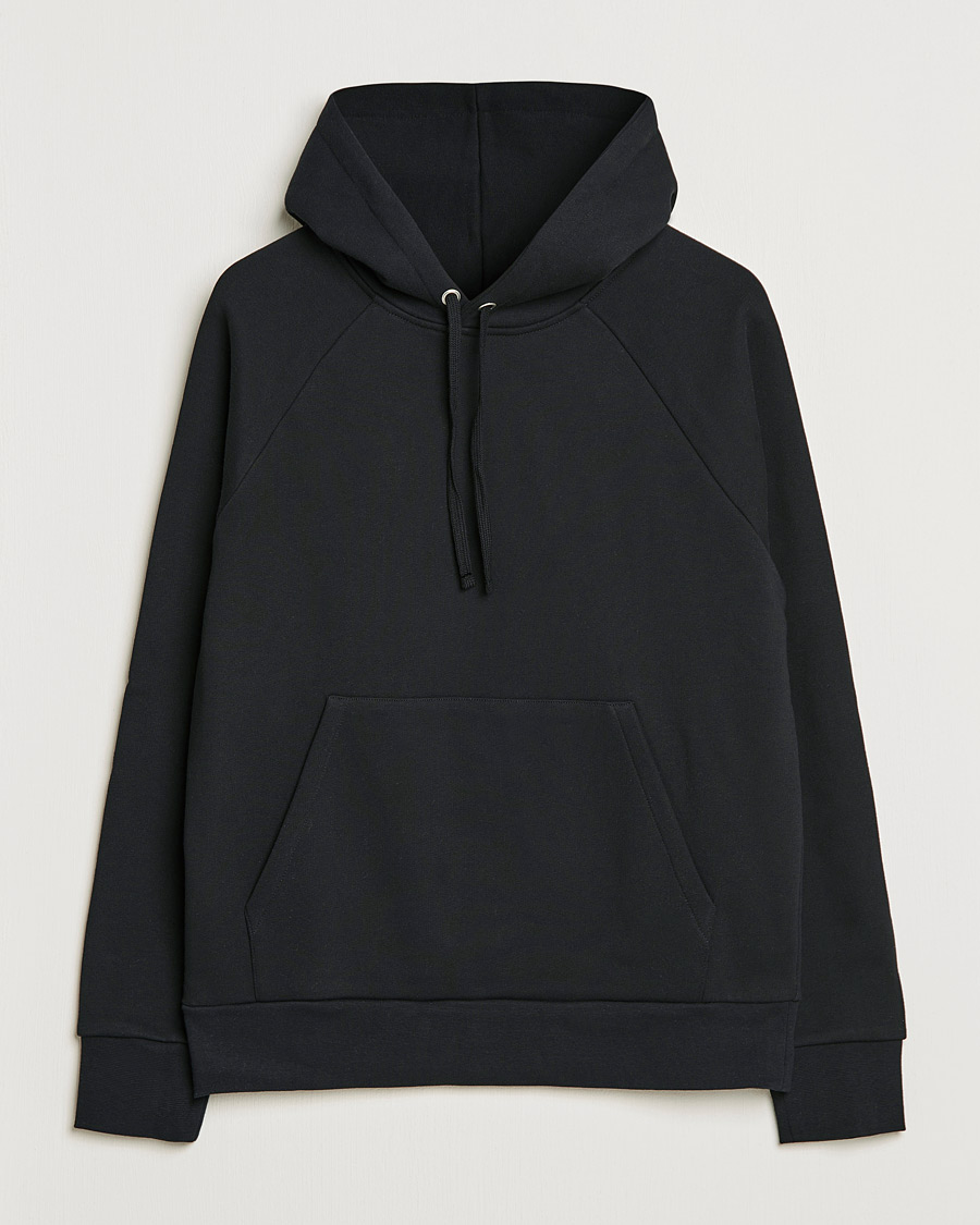 Mies | Puserot | A Day's March | Lafayette Organic Cotton Hoodie Black