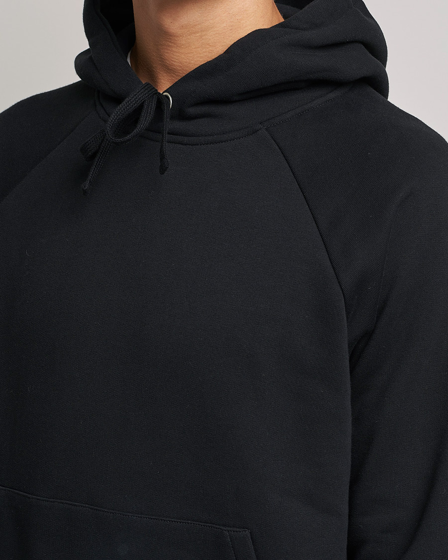 Mies | Puserot | A Day's March | Lafayette Organic Cotton Hoodie Black