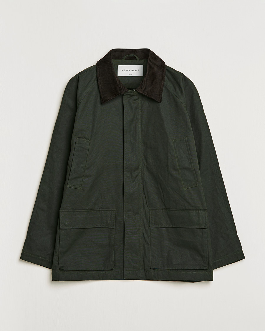 Mies | Takit | A Day's March | Stour Waxed Jacket Olive