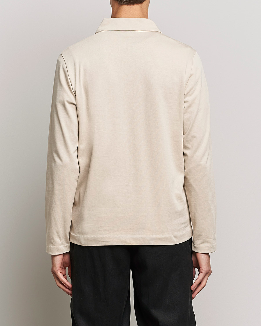 Mies | Pikeet | A Day's March | Branford Long Sleeve Jersey Polo Sand