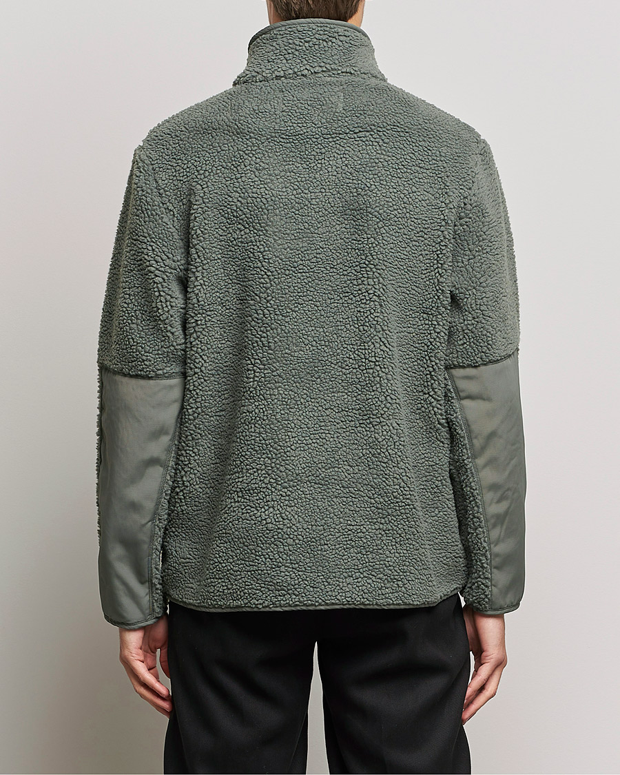 Mies | Puserot | A Day's March | Tone Pile Fleece Jacket Dusty Green