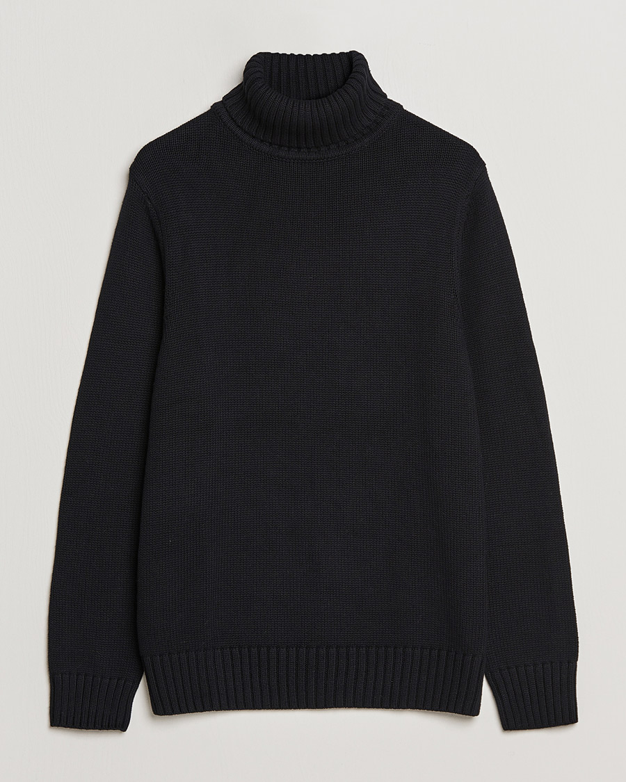 Mies | A Day's March | A Day's March | Forres Cotton/Cashmere Rollneck Black