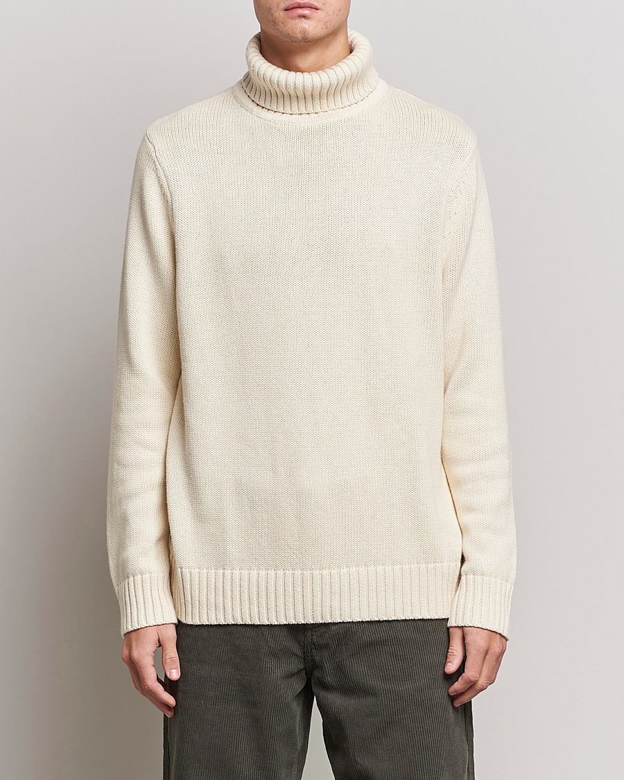 Mies | Poolot | A Day's March | Forres Cotton/Cashmere Rollneck Off White