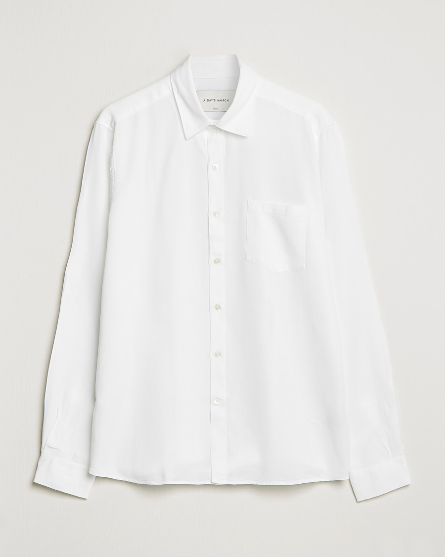 Mies | A Day's March | A Day's March | Daintree Tencel Shirt White