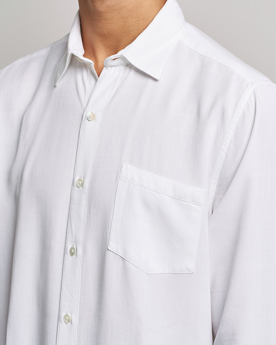Mies | Kauluspaidat | A Day's March | Daintree Lyocell Shirt White
