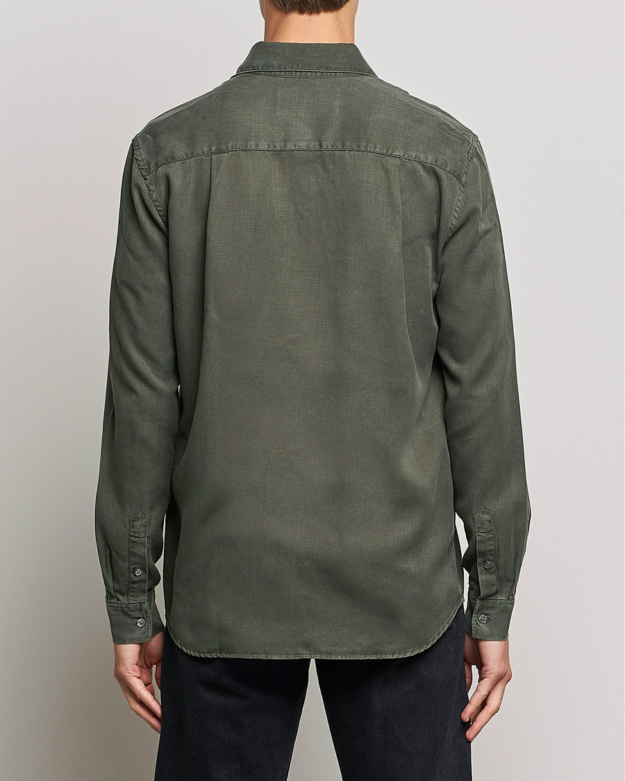 Mies | Kauluspaidat | A Day's March | Daintree Lyocell Shirt Olive
